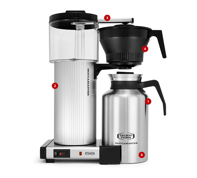 Moccamaster CDT Grand - Brushed Silver