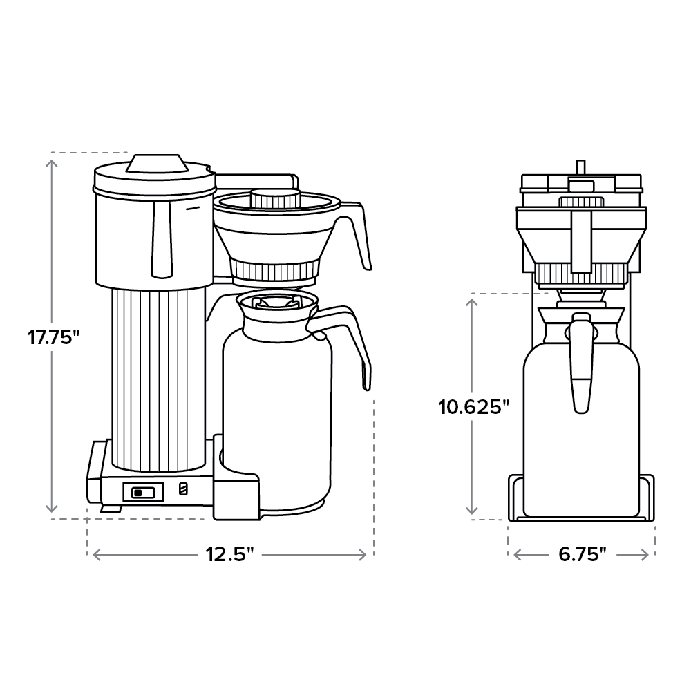 Moccamaster CDT Grand - Brushed Silver