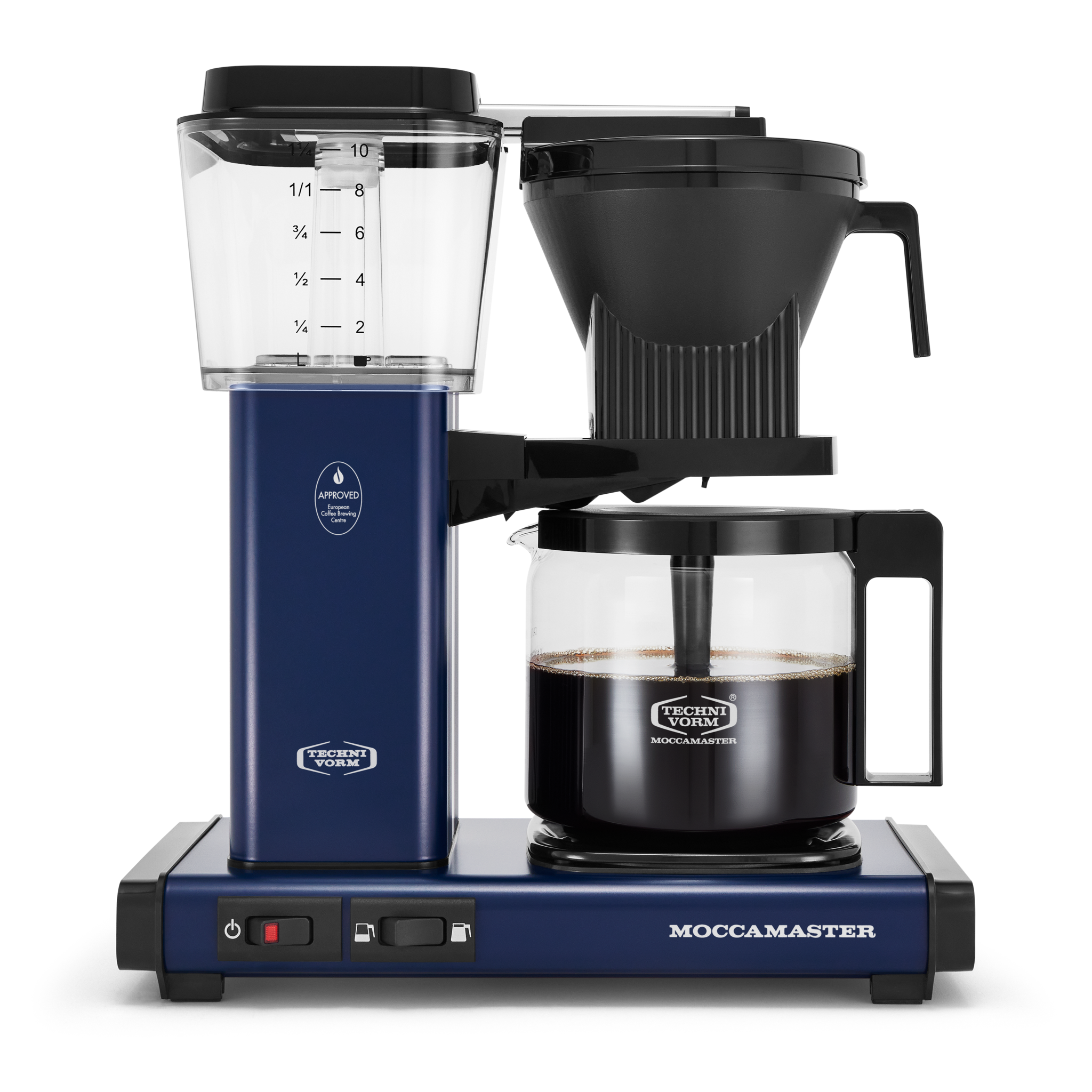 Moccamaster KBGV Select Automatic Drip Stop Coffee Maker with Glass Carafe - Midnight Blue