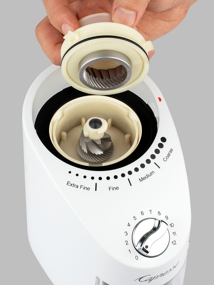Capresso Infinity Plus Conical Burr Grinder- White