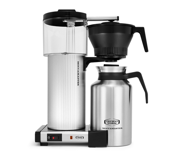 KBGT Automatic Drip-Stop 10-Cup Coffee Maker Polished Silver Thermal Carafe, Moccamaster