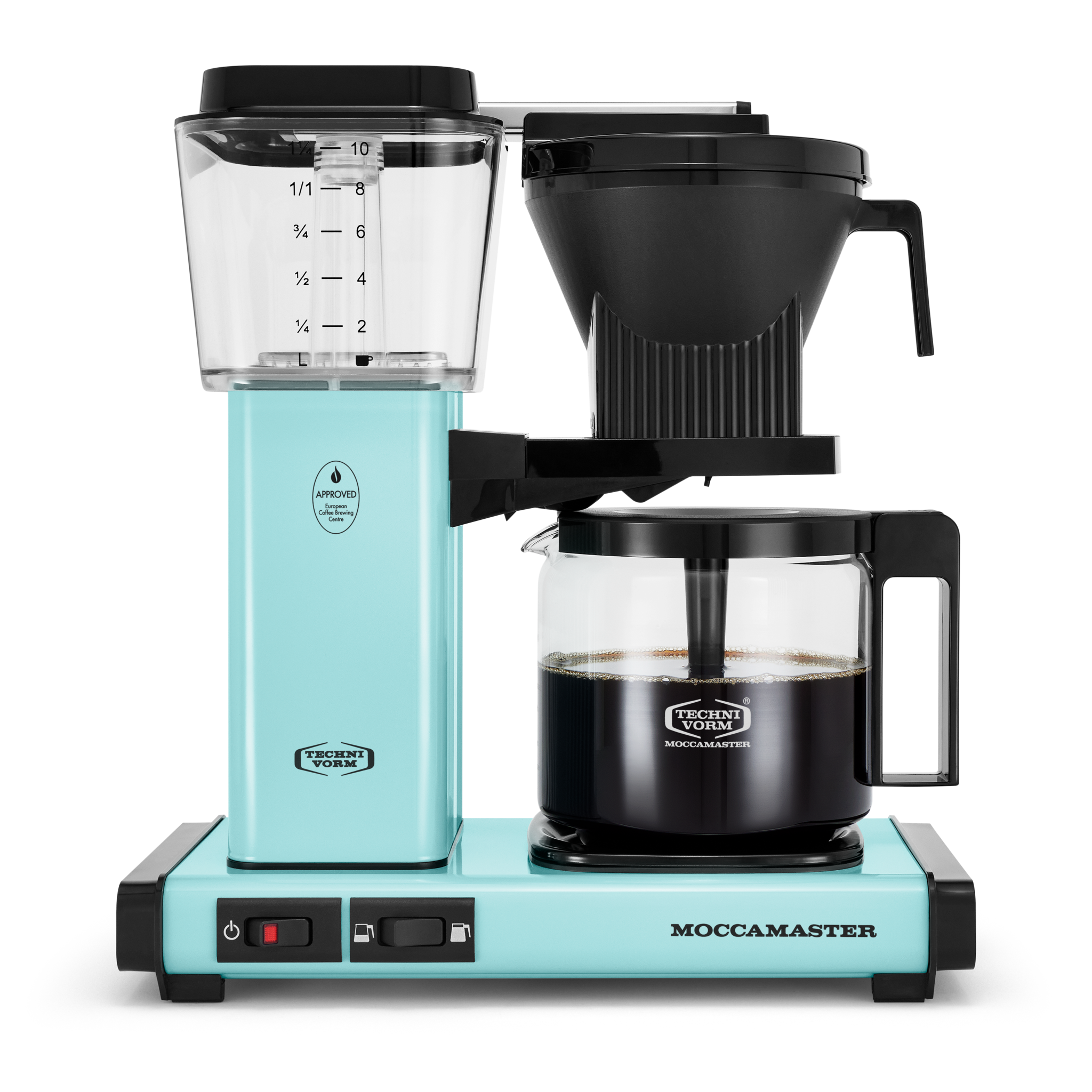 Moccamaster KBGV Select Automatic Drip Stop Coffee Maker With Glass Carafe - Turquoise